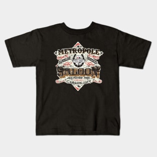 Metropole Saloon, distressed from The movie Shootist Kids T-Shirt